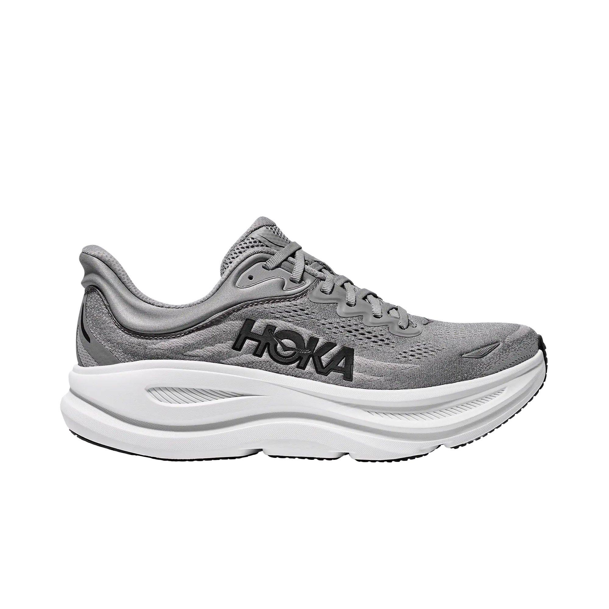 Hoka Bondi 9 "Galactic Grey/Stellar Grey" Men's Running Shoe - GREY/WHITE
